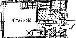 サフィール霞ヶ丘 ワンルームの間取図画像
