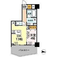 ラベレッツァフェリオ 1DKの間取図画像