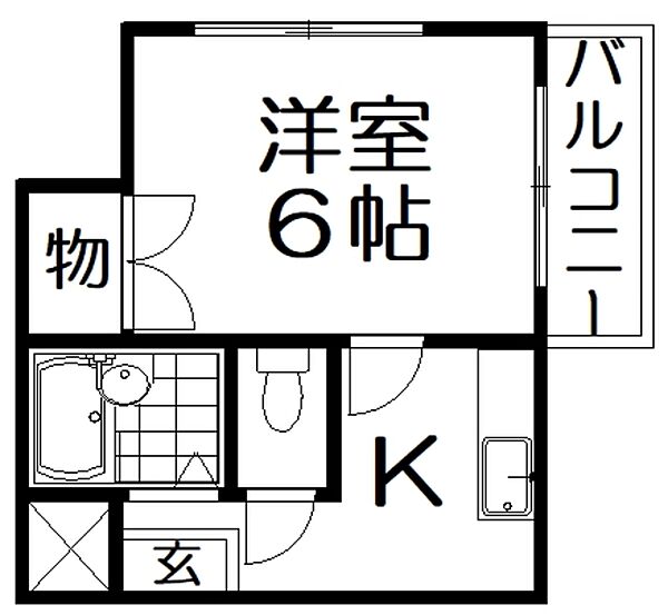 フローラルヴィラ ｜大阪府寝屋川市平池町(賃貸マンション1K・4階・20.83㎡)の写真 その2