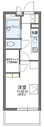 レオパレス蘇我加藤3 1Kの間取図画像