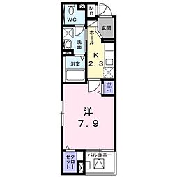 ルミソラーレ 1Kの間取図画像