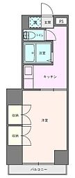 コーポ落合 1Kの間取図画像
