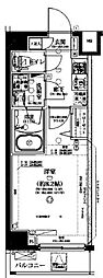 ディアレイシャス押上SKYTOWN 1Kの間取図画像