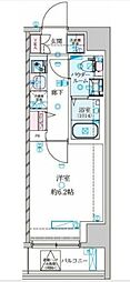 GENOVIA 南鳩ヶ谷 1Kの間取図画像