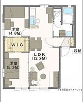 プレステージ 00102 ｜ 群馬県館林市成島町255-1（賃貸アパート2LDK・1階・51.34㎡） その2