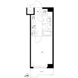 ルーブル北新宿 1Kの間取図画像