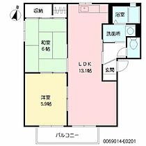 レガート外町　Ｅ棟 E0201 ｜ 佐賀県唐津市元石町7-1（賃貸アパート2LDK・2階・54.07㎡） その2