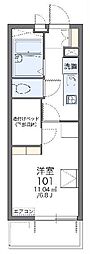 レオパレス千葉中央都町 1Kの間取図画像