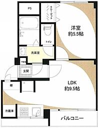 マンション信濃苑 1LDKの間取図画像