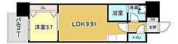 アートレジデンス梅田北I 1LDKの間取図画像