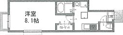 セナリオフォルム新鎌ケ谷 1Kの間取図画像