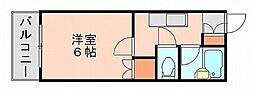 高宮グランセ 1Kの間取図画像
