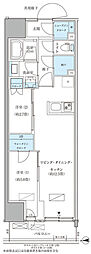 パークアクシス品川天王洲アイル 2LDKの間取図画像