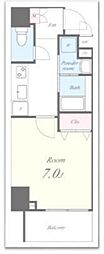 セナリオフォルム錦糸町 1Kの間取図画像