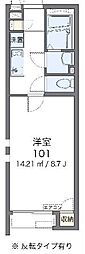 CLEINOフォレスト早坂 1Kの間取図画像