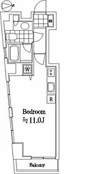 ライフレビュー多摩川 ワンルームの間取図画像