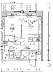 ディアレイシャス本所吾妻橋 1LDKの間取図画像