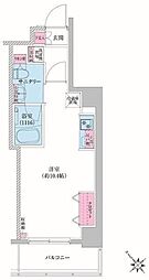 RESIDIA荻窪3 ワンルームの間取図画像