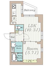 瑞光庵 1LDKの間取図画像
