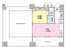 ロネスタR文京護国寺 11階1LDKの間取り