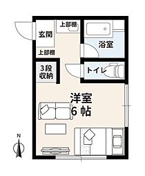 Lコーポ 1Kの間取図画像