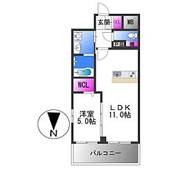 間取図画像 1LDK