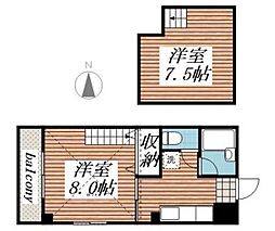 リヴラン・ムラヨシ 1Kの間取図画像