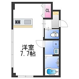 グッドマウンテン上町 1Kの間取図画像