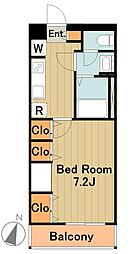 グレイス堀ノ内 1Kの間取図画像