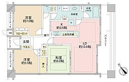 アパガーデンパレス多摩境 3LDKの間取図画像
