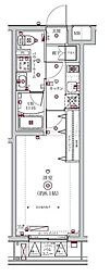 SPコート大森町 1Kの間取図画像