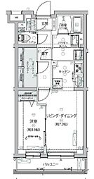 アルコバレーノ練馬 1LDKの間取図画像