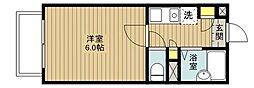 アーバンメイツ 1Kの間取図画像