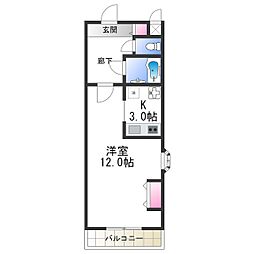 メゾン・ド・ソンジュ ワンルームの間取図画像