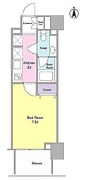 GRANDCHARIOThaneda 1Kの間取図画像