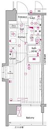 グランド・ガーラ大森2 1Kの間取図画像
