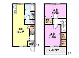ヒルズ代官山1 2LDKの間取図画像