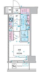 GENOVIA西川口III 1Kの間取図画像