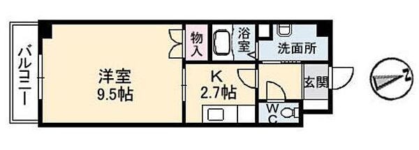 クレール光が丘 A0502｜広島県広島市東区光が丘(賃貸マンション1K・5階・31.35㎡)の写真 その2