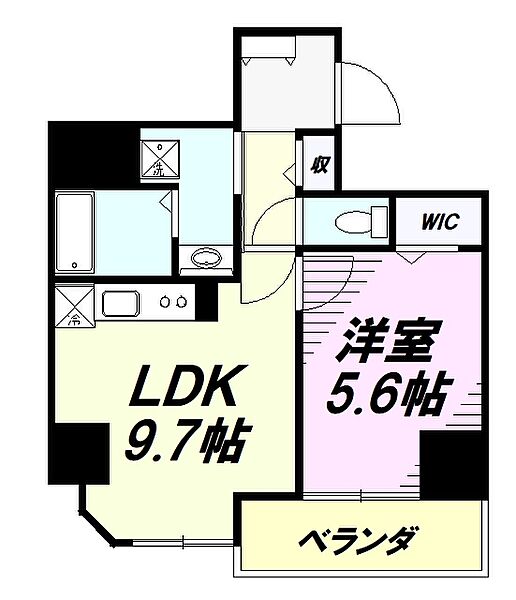 東京都八王子市追分町(賃貸マンション1LDK・4階・42.75㎡)の写真 その2