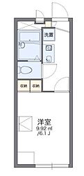 レオパレスムゲン 1Kの間取図画像