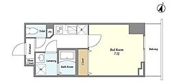 LIBRGRANT大宮 1Kの間取図画像