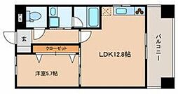 ザ・グランド・アルビオン 1LDKの間取図画像