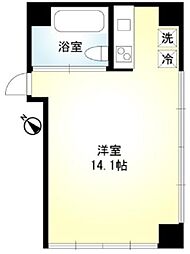 Feel二子玉川 ワンルームの間取図画像