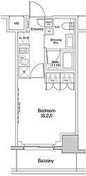 ザ・パークハビオ東長崎 1Kの間取図画像