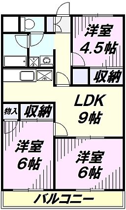 ＪＵＮ仏子Ｂ棟_間取り_0