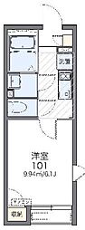 レオネクストKアパートメント 1Kの間取図画像