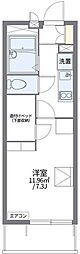 レオパレスコマツ 1Kの間取図画像