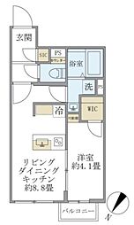 ビューテラス茗荷谷 1LDKの間取図画像