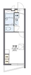 レオパレスアルテ駒沢大学 1Kの間取図画像